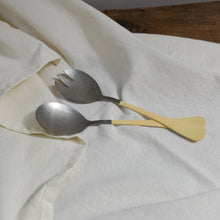 Load image into Gallery viewer, Stainless Steel Salad Servers / Yellow