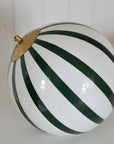 Alba Green and White Pendant Large