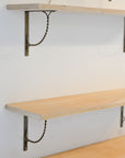 Antique Brass Twist Shelf Brackets  / Sizes