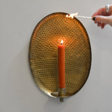 Load image into Gallery viewer, Antique Brass Wall Candle Holder