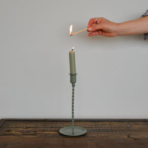 Estelle Candle Holder / Pastel Green