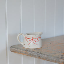 Load image into Gallery viewer, Milk Jug with Red Bow