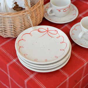 Red Bow Plate