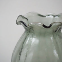 Load image into Gallery viewer, Small Wavy Green Vase