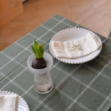 Load image into Gallery viewer, Table Cloth Alma Check / Green and White