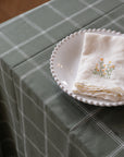 Tablecloth Alma Check / Green and White
