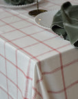 Tablecloth Alma Check / White and Red