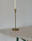 Twisted Brass Candle Stick/Sizes