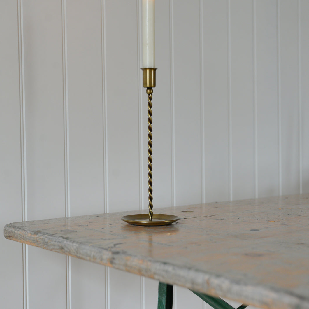 Twisted Brass Candle Stick/Sizes