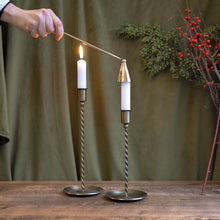 Load image into Gallery viewer, Twisted Brass Candle Stick/Sizes