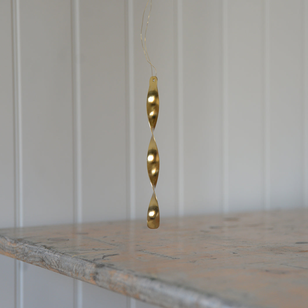 Twisted Brass Hanging Decoration