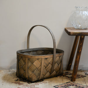 Wood Basket/ Two Sizes