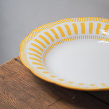Load image into Gallery viewer, French Porcelain Scalloped Dessert Bowl / Yellow