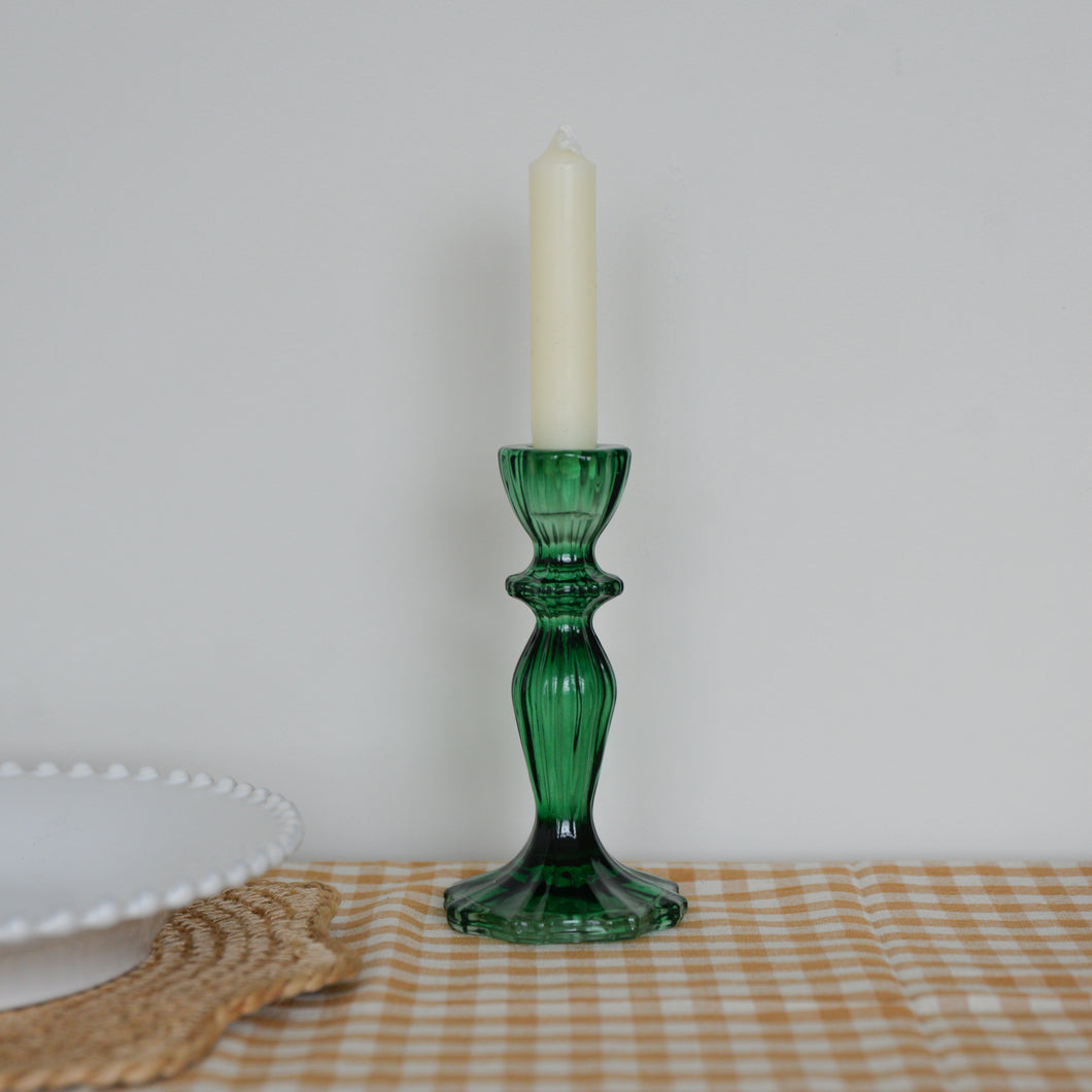 Talking Tables Boho Candle Holder in Dark Green