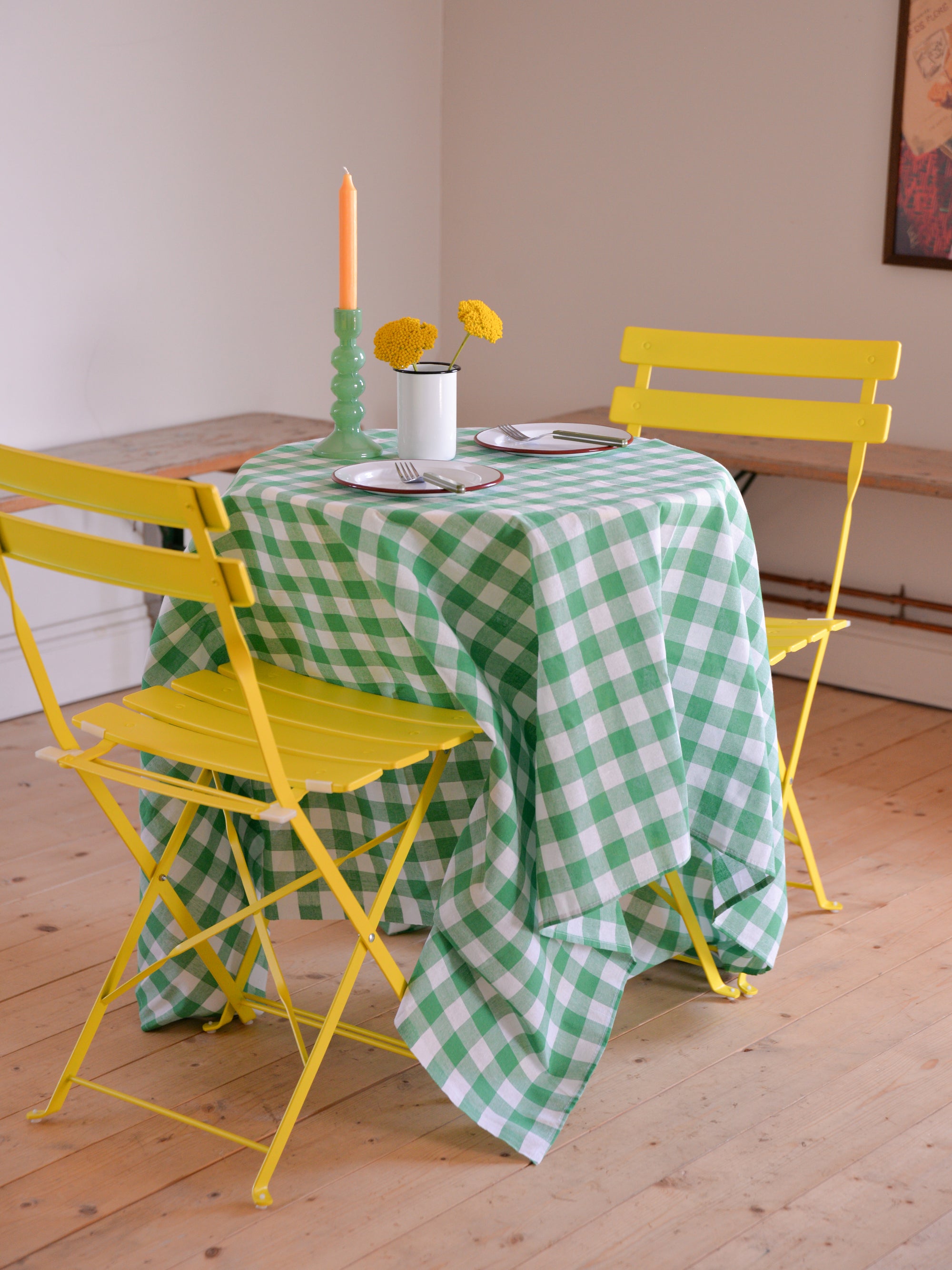 Gingham Tablecloth/Green
