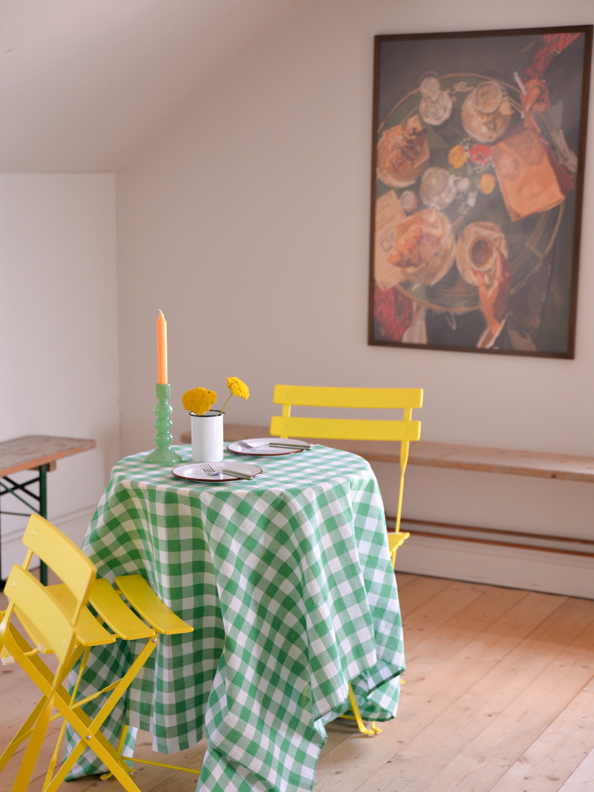 Gingham Tablecloth/Green