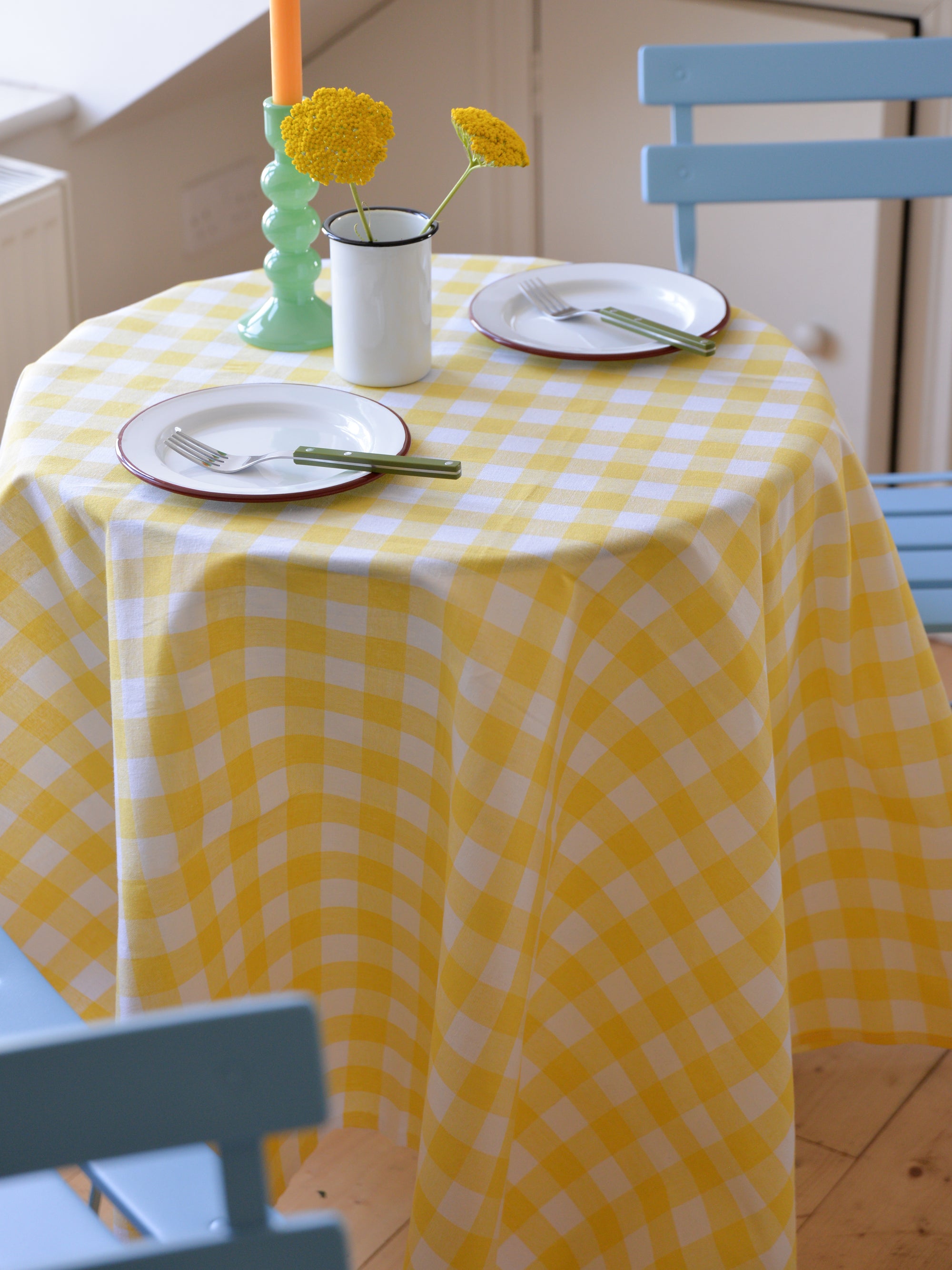 Gingham Tablecloth / Yellow