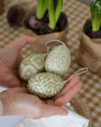 Hanging Easter Eggs / Green Pattern