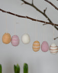 Felt Hanging Easter Eggs / Yellow