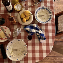 Load image into Gallery viewer, Terracotta Gingham Tablecloth  Bertel