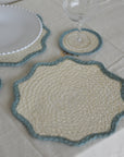 Braided Scalloped Placemats / Colours