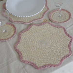 Braided Scalloped Placemats / Colours