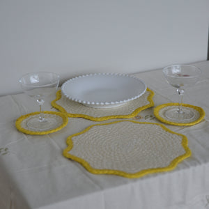 Braided Scalloped Placemats / Colours