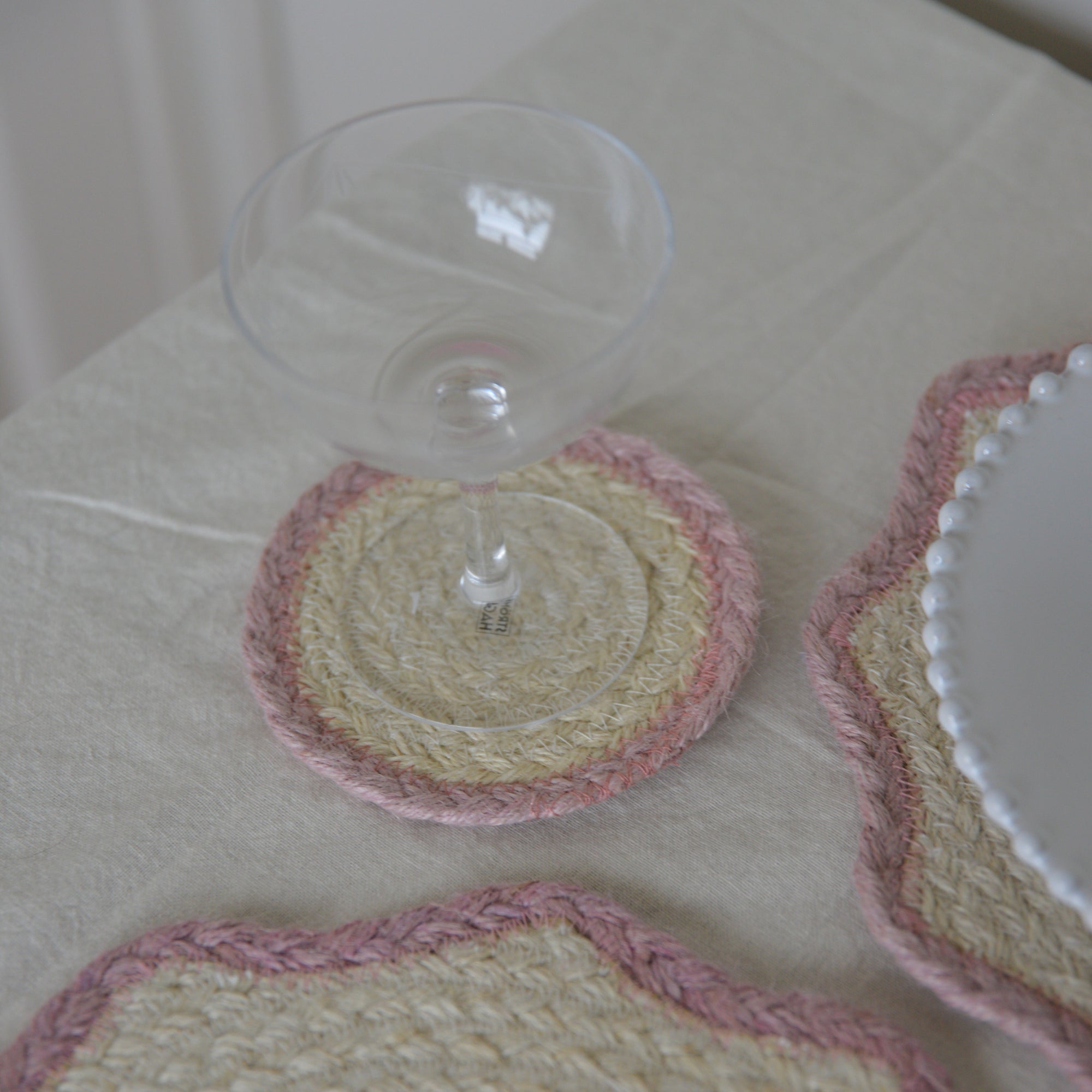 Braided Small Coasters / Colours