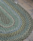 Hedgerow Jute Oval Rug / Green