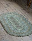 Hedgerow Jute Oval Rug / Green