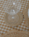 Natural Jute Coaster Set of Six