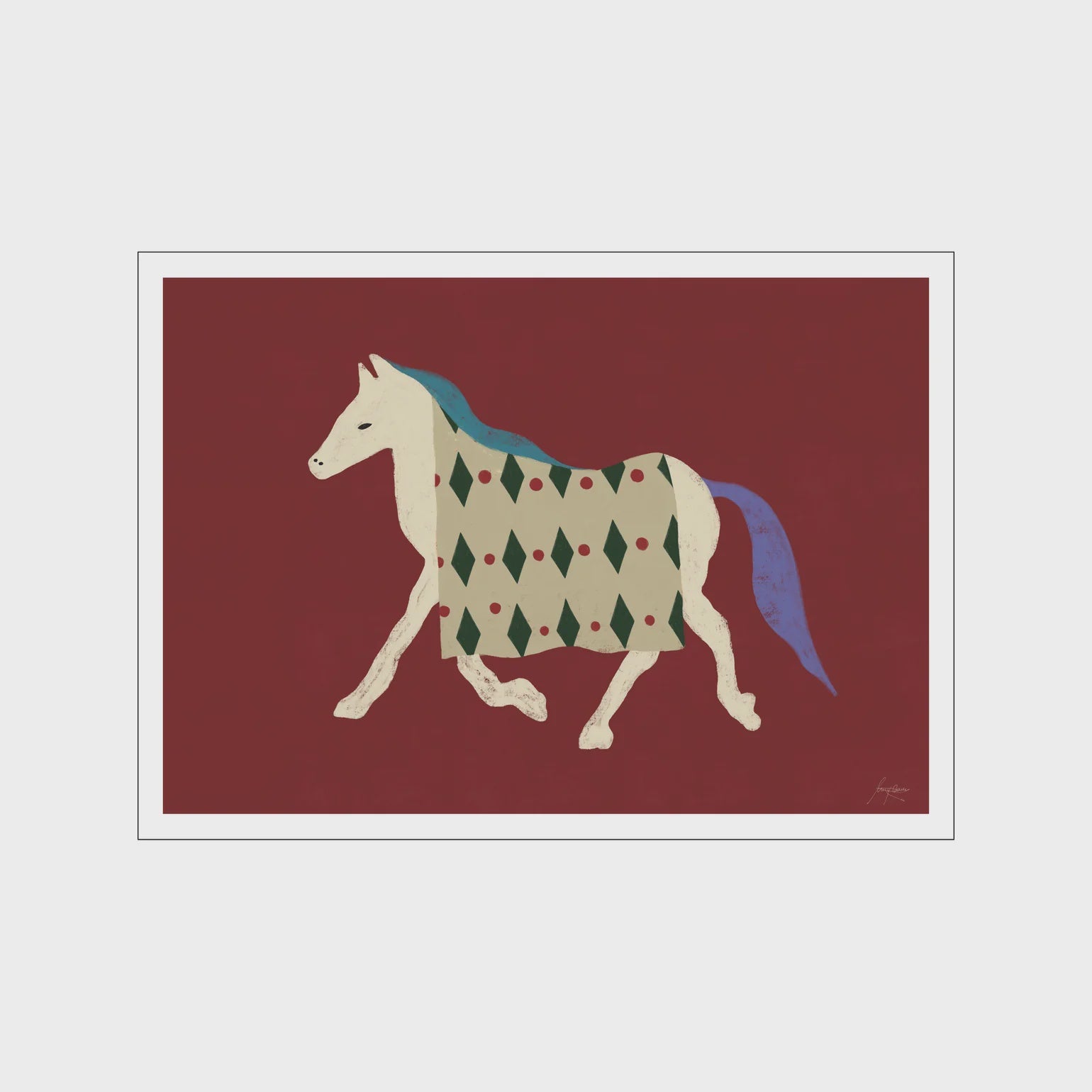 Horse Bordo / 30 x 40