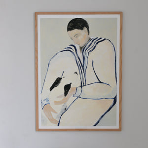 Man and Dog by Sofia Lind / Sizes