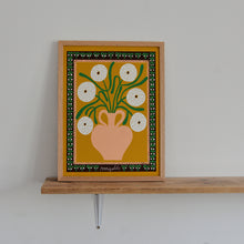 Load image into Gallery viewer, White Marigolds in Vase by Madelen Mollard