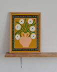 White Marigolds in Vase by Madelen Mollard
