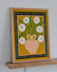 White Marigolds in Vase by Madelen Mollard