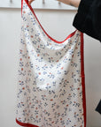 Patterned Neck Scarf / Red Flowers