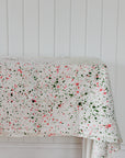 Splatter Tablecloth / Green and Pink