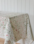 Splatter Tablecloth / Green and Pink