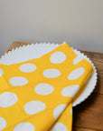Yellow and White Spot Napkin