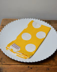 Yellow and White Spot Napkin