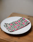 Zucchini Print Napkin / Pink