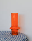 Colourful Glass Vase / Paprika