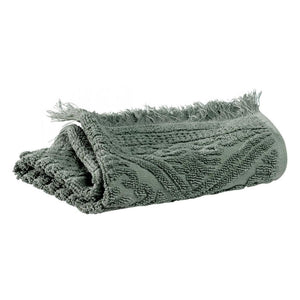 Jacquard Guest Towel / Thyme Green