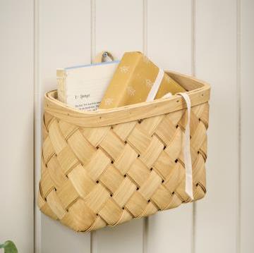 IB Laursen Chip Wood Wall Basket