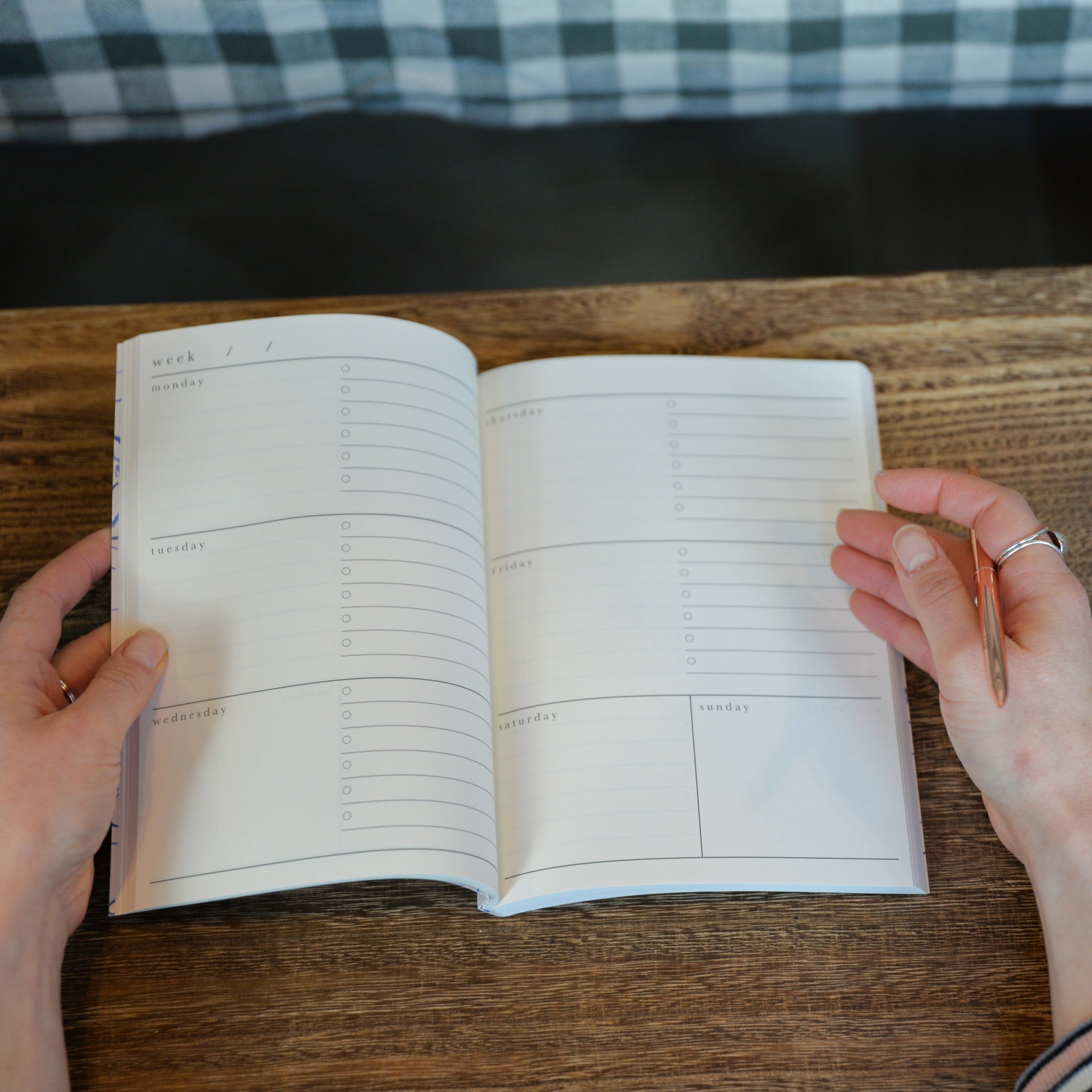 Wanderlust Paper Co. Blue Nudes Weekly Planner