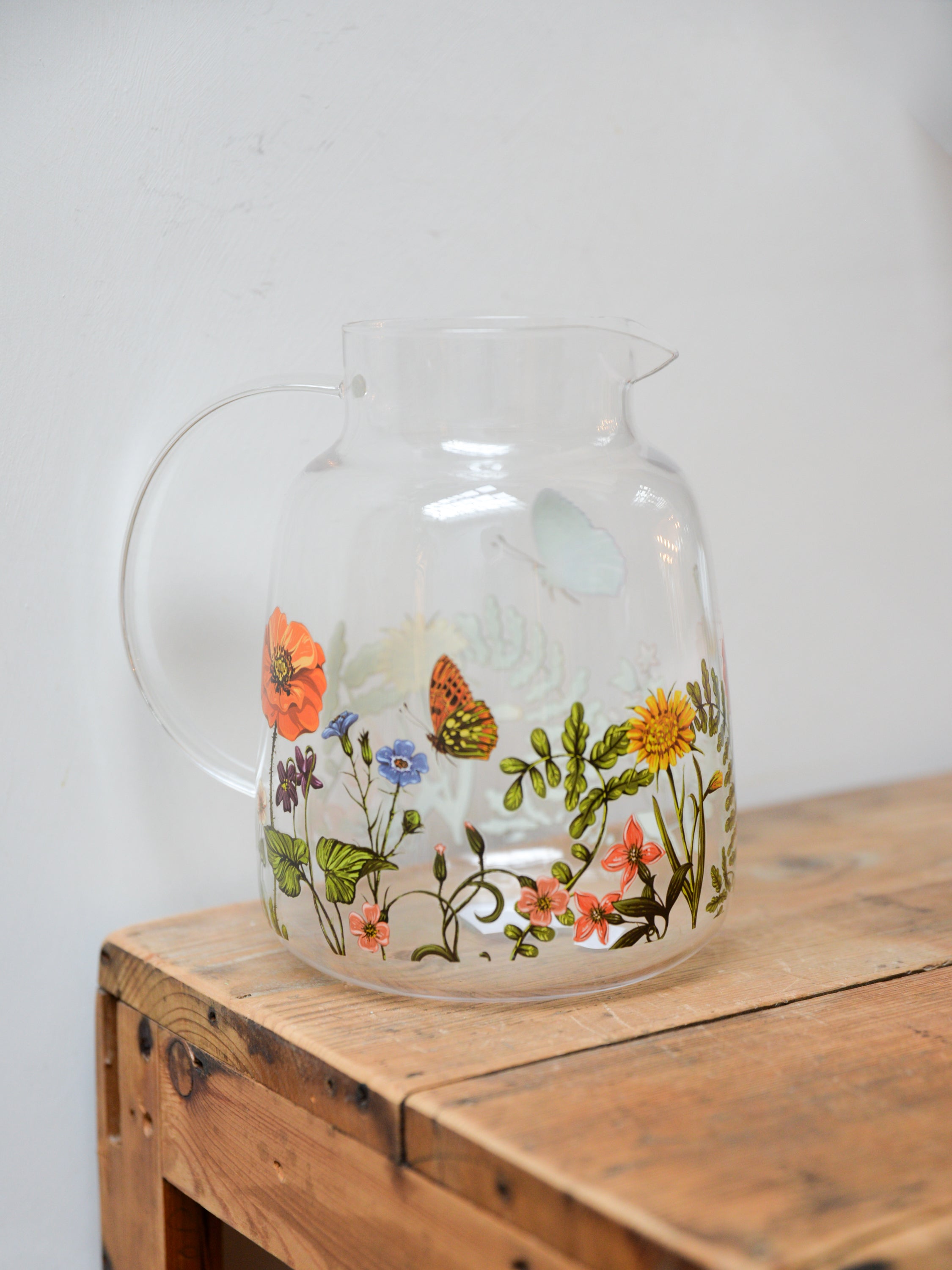 Anna Floral Glass Pitcher – Mon Pote