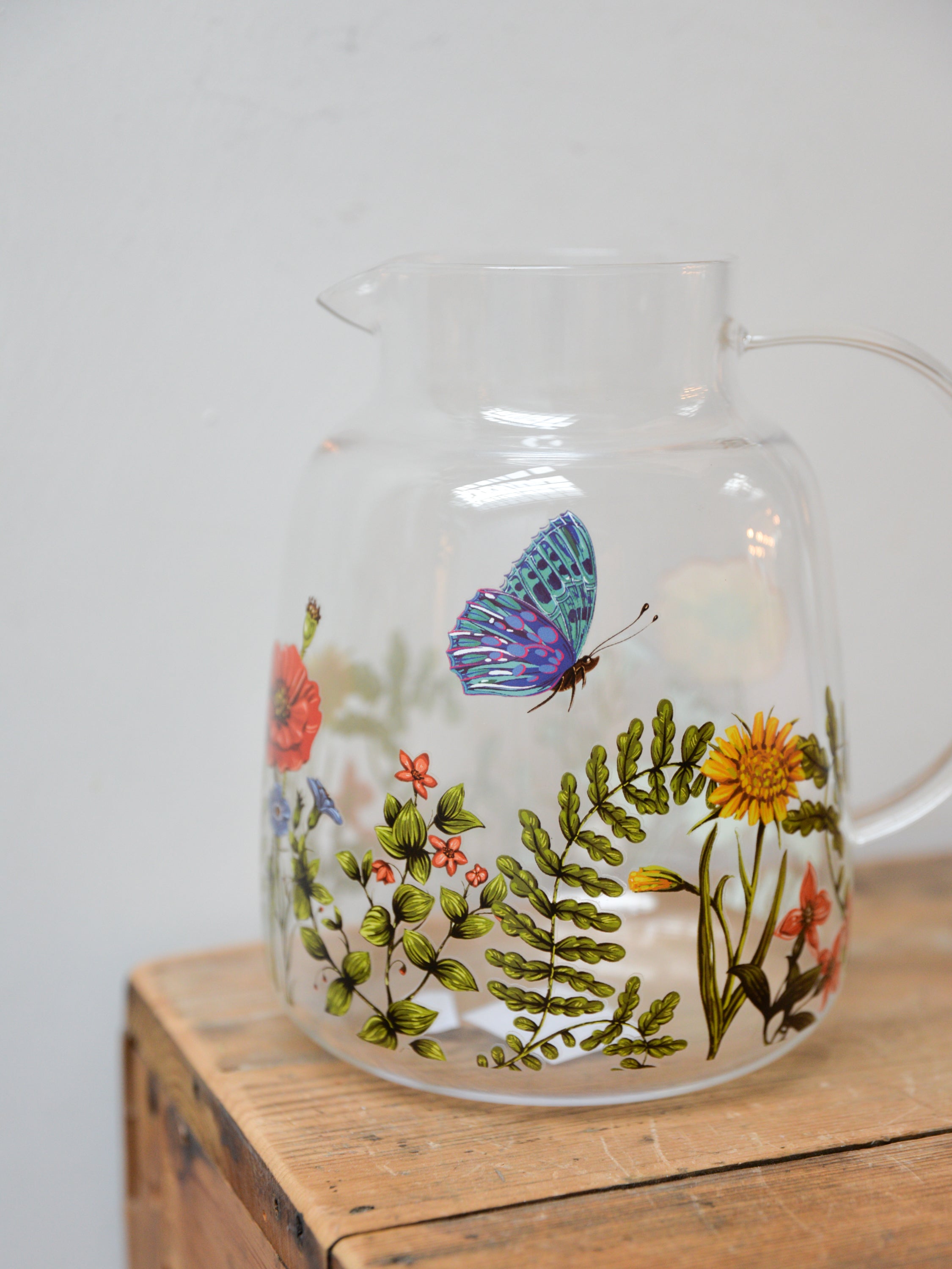 Anna Floral Glass Pitcher – Mon Pote