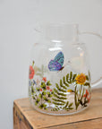 Anna Floral Glass Pitcher