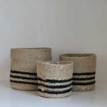 Load image into Gallery viewer, Belle Jute Stripe Plant Pot / Various Sizes